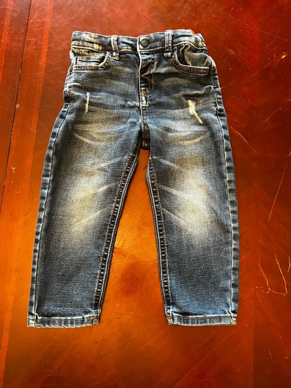 Mayoral Boys' Blue Washed Slim Jeans